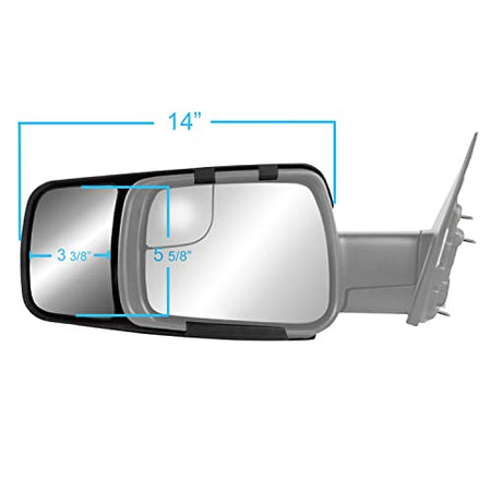 Fit System K SOURCE Snap & Zap 80730 Custom Fit Towing Mirror for 2019 up Ram 1500 Pick-up, Patented - Outdoor Depot