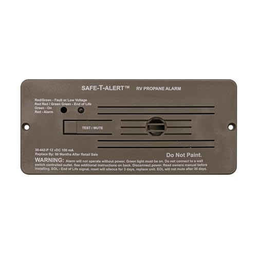 Safe T Alert Safe T Alert - Classic LP Gas Alarm - Flush Mount Brown - 30-442-P-BR - Outdoor Depot