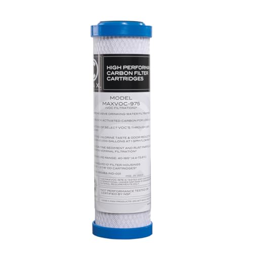 Watts Premier Flow-Pur 10 IN, 1 Micron VOC Carbon Block Filter, Reduce Bad Taste and Odor, Optimize Water - Outdoor Depot