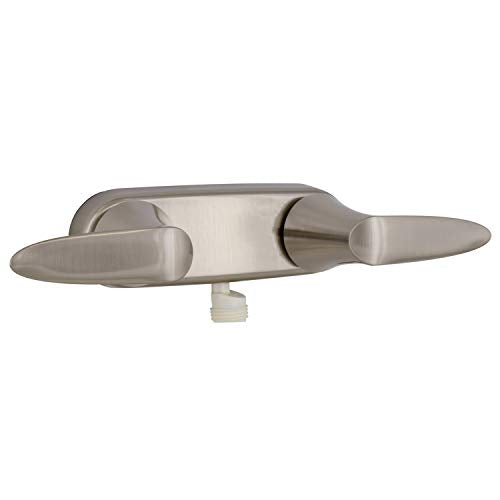 Valterra Valterra Phoenix Faucets PF223404 Shower Valve 4" D-Spud Brushed Nickel 2-Lever Handle - Outdoor Depot