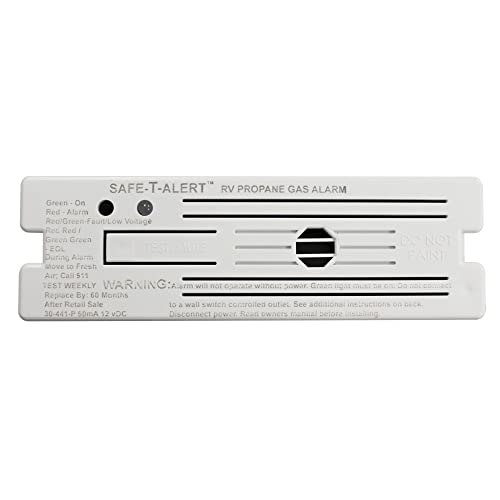 MTI Safe T Alert 30-441-P-WT Classic Propane/LP Gas Alarm - 12V, 30 Series Surface Mount, White - Outdoor Depot