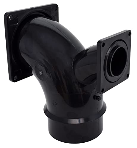 Valterra Valterra T1036 Flanged Valve Fitting - 2-Way Ell, 3" Bayonet x 3" Rotating Flange x 1-1/2" Rotating - Outdoor Depot