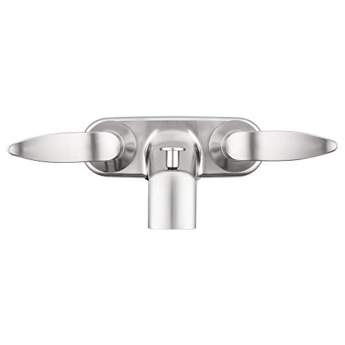 Dura Faucet Dura Faucet DF-SA110LH-SN RV Tub, Shower Faucet Valve Diverter with Winged Levers (Brushed Satin - Outdoor Depot
