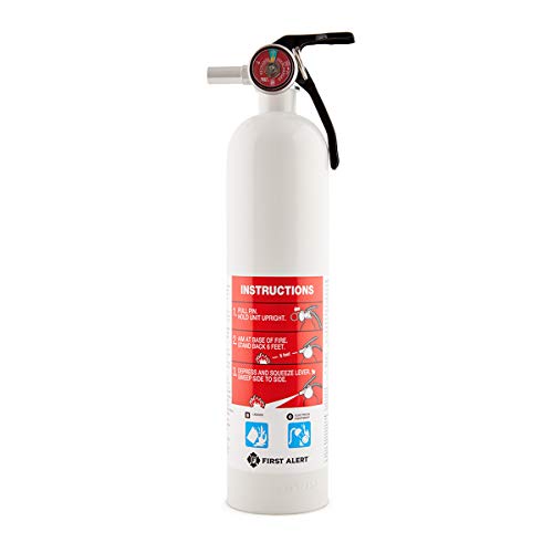 First Alert First Alert Fire Extinguisher for Car & Marine Use, UL RATED 10-B:C, AUTOMAR10 FE10GR, White, - Outdoor Depot