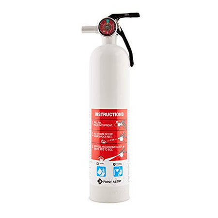 First Alert First Alert Fire Extinguisher for Car & Marine Use, UL RATED 10-B:C, AUTOMAR10 FE10GR, White, - Outdoor Depot