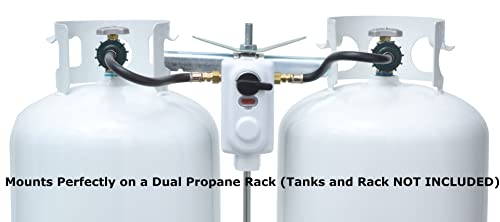 Flame King Flame King (KT12ACR-2) 2-Stage Auto Changeover LP Propane Gas Regulator With Two 12 Inch Pigtails - Outdoor Depot