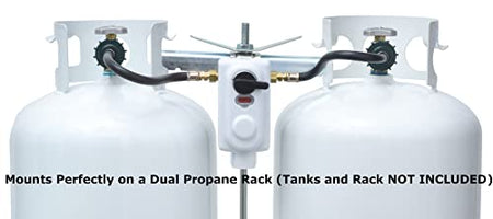 Flame King Flame King (KT12ACR-2) 2-Stage Auto Changeover LP Propane Gas Regulator With Two 12 Inch Pigtails - Outdoor Depot
