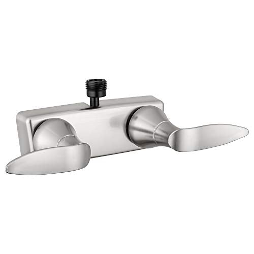Dura Faucet Dura Faucet DF-SA100LH-SN RV Shower Faucet Valve Diverter with Winged Levers (Satin Nickel) - Outdoor Depot