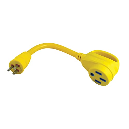 Marinco Marinco ParkPower 1550ARV 15 Amp, 125V Straight-Blade Male Plug to 50 Amp, 125/250V 3-Pole 4-Wire - Outdoor Depot