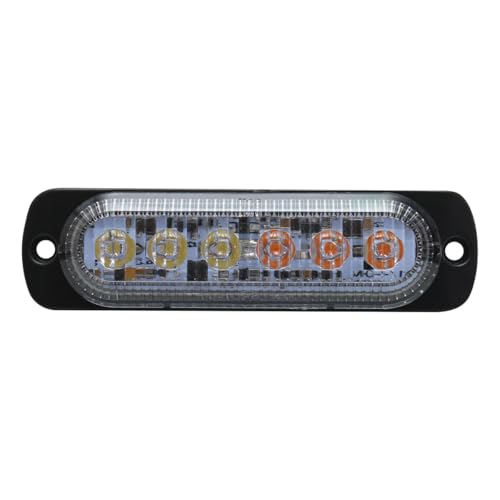 Race Sport Lighting Race Sport RS70016W-A Switching 6-LED Ultra Slim Flush Mount 19-Flash Pattern Marker - Outdoor Depot
