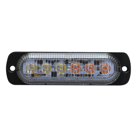 Race Sport Lighting Race Sport RS70016W-A Switching 6-LED Ultra Slim Flush Mount 19-Flash Pattern Marker - Outdoor Depot