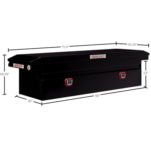 Weather Guard Weather Guard Model 120-5-04 Saddle Truck Box, Steel, for Full Size Trucks, Low Profile, Gloss - Outdoor Depot