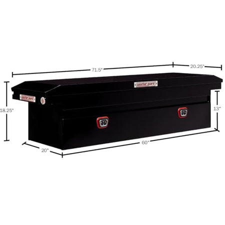 Weather Guard Weather Guard Model 120-5-04 Saddle Truck Box, Steel, for Full Size Trucks, Low Profile, Gloss - Outdoor Depot