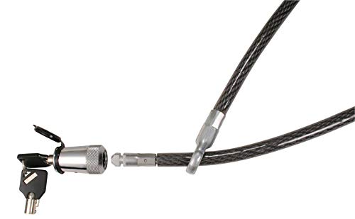 Trimax ST30 Spare Tire Cable Lock, 36" x 12mm, Black/Chrome