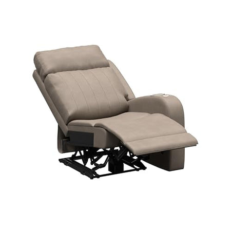 THOMAS PAYNE THOMAS PAYNE Signature Seismic Series Driftwood RV Theater Seating Left Arm Recliner with Power - Outdoor Depot