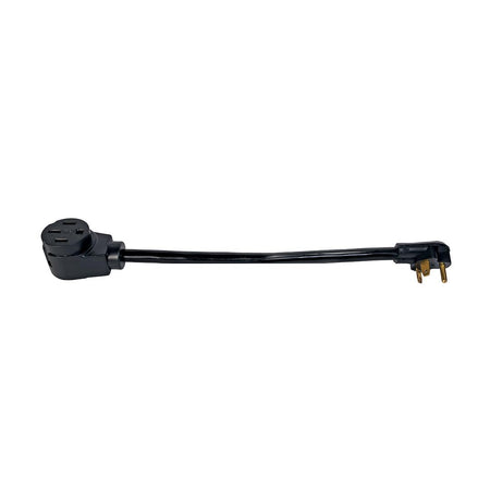 Arcon Arcon 14242C RV Power Cord Adapter 50 Amp Female to 30 Amp Male 18 Inch Pigtail TT-30P to 14-50R Black - Outdoor Depot