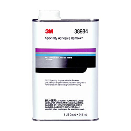 3M 38984 Specialty Adhesive Remover , Transparent, Solvent Based, 1 Quart Arts, Crafts & Sewing