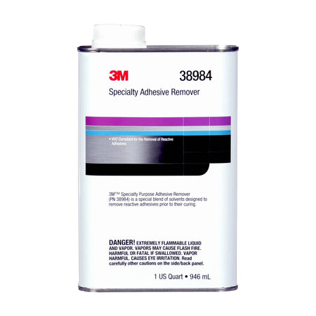 3M 38984 Specialty Adhesive Remover , Transparent, Solvent Based, 1 Quart Arts, Crafts & Sewing