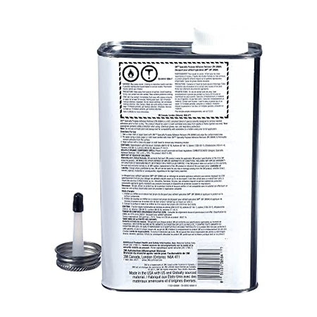 3M 38984 Specialty Adhesive Remover , Transparent, Solvent Based, 1 Quart Arts, Crafts & Sewing