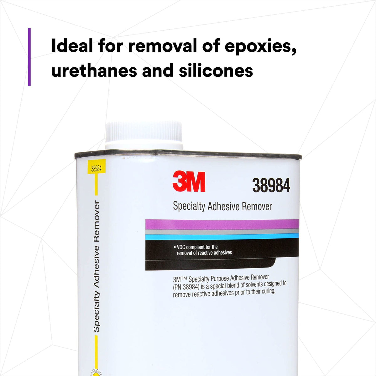 3M 38984 Specialty Adhesive Remover , Transparent, Solvent Based, 1 Quart Arts, Crafts & Sewing