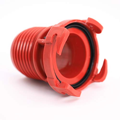 Valterra Valterra F02-3101 RV Drain Hose Connection EZ Coupler Valve Adapter , Red - Outdoor Depot