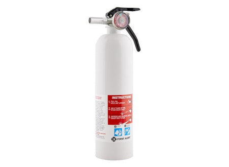 First Alert First Alert REC5 Recreation Fire Extinguisher, UL Rated 5-B:C, White, 1-Pack - Outdoor Depot