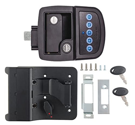 AP Products Bauer AP Products 013-5091 Keyed-A-Like Bluetooth Electric Towable Lock - RH,Black - Outdoor Depot