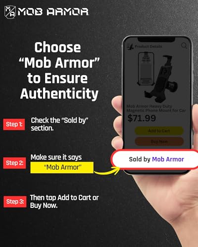Mob Armor Mob Armor Heavy Duty Magnetic Phone Mount for Car - Universal Car Phone Holder for iPhone & - Outdoor Depot
