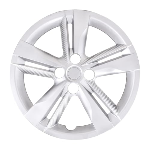 CCI Wheel Cover IWC55216S, 16 Inch, 5 Double Spoke, Painted, Silver, Automotive Grade ABS, Set of 4, Fits 2018-2024 Nissan Kicks - S Model