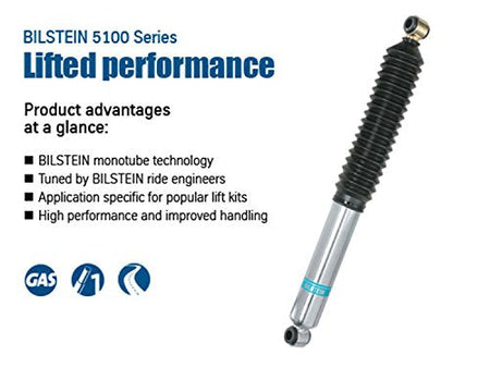 Bilstein Bilstein 33-238319 5100 Series Single Rear Shock Absorber fits 2014 2018 Silverado 1500 & Sierra - Outdoor Depot