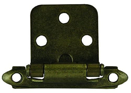 JR Products JR Products 70585 Self-Closing Flush Mount Hinge - Antique Brass - Outdoor Depot