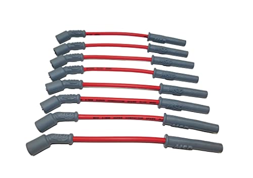MSD MSD 32829 Super Conductor Spark Plug Wire Set, Red - Outdoor Depot
