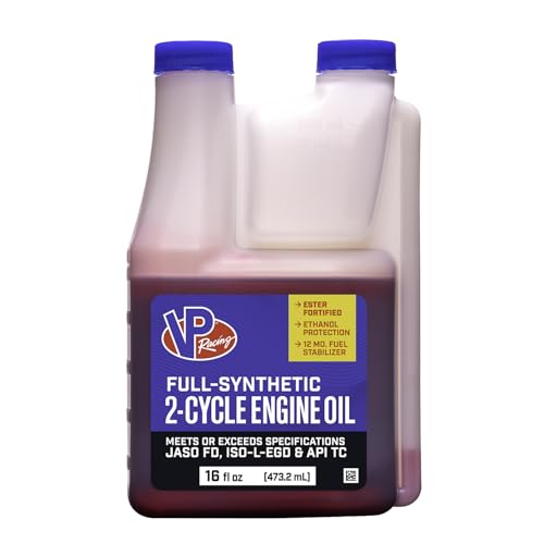 VP Racing VP Racing 2907 Full-Synthetic 2-Cycle Oil for Small Engines, 16 Ounce (1 Pack) - Outdoor Depot