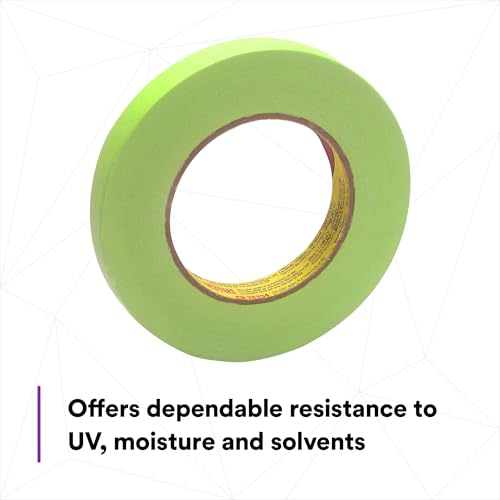 3M 3M Scotch Performance Masking Tape 233+, 26334, Green, 18 mm x 55 mm, Flexible, Moisture Resistant, - Outdoor-Depot.us