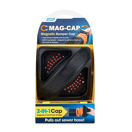 Camco Camco Magnetic Camper/RV Bumper Cap with Lug Fitting End | Features Small Holes to Increase Airflow - Outdoor Depot