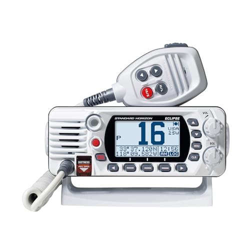 Standard Horizon GX1410W Eclipse Series 25W Fixed Mount VHF, White