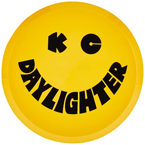KC KC HiLiTES 5202 6" Round Yellow Plastic Light Cover w/ Black KC Daylighter Logo - Single Cover - Outdoor Depot