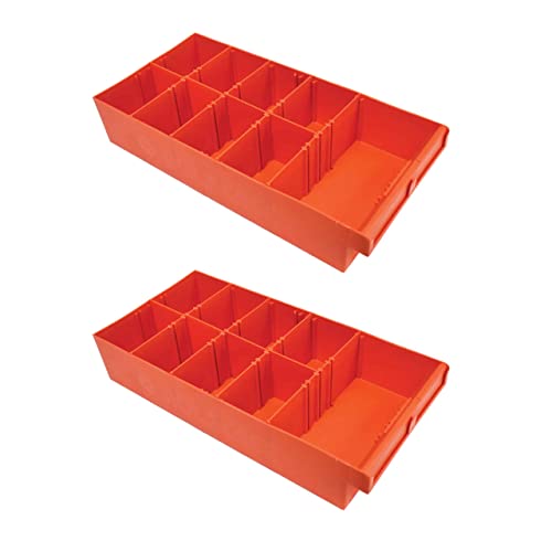 Rola-Case RP428 Orange Storage Plastic Bin (Set of Two)