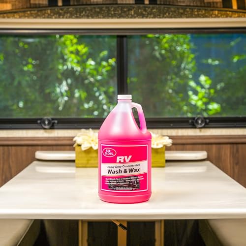 TR Gel GLOSS RV Wash & Wax - Clean, Streak-Free Finish, Reduced Water Spotting, pH Neutral, Concentrated - Outdoor Depot