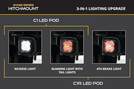 Diode Dynamics Diode Dynamics HitchMount Reverse Light Kit, C1R + Brake - Outdoor Depot