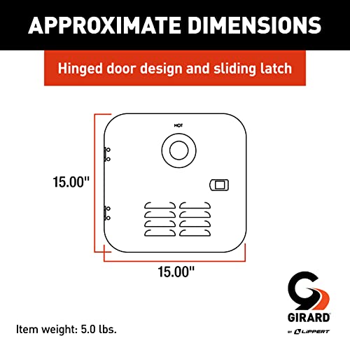 GIRARD RV Water Heater Door Installation Kit - White - Outdoor Depot