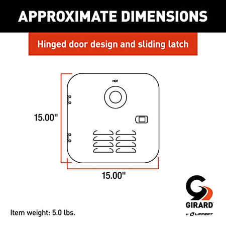 GIRARD RV Water Heater Door Installation Kit - White - Outdoor Depot