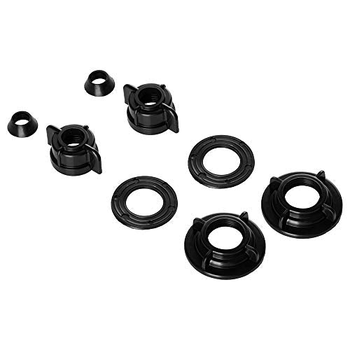 Dura Faucet Dura Faucet DF-PK330HLH-MB RV Elegant J-Spout Swivel Kitchen Sink Faucet - Two Handle (Matte - Outdoor Depot