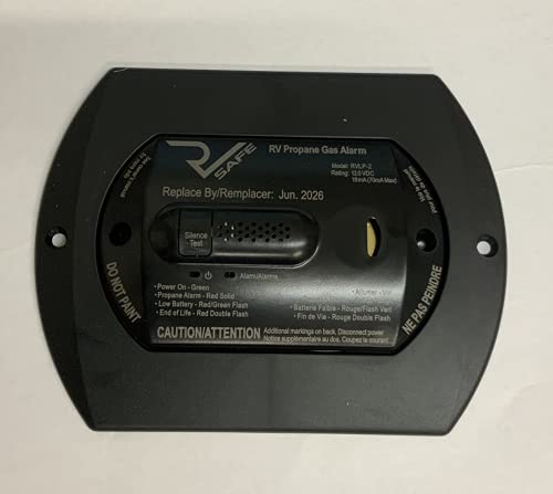 RV SAFE RV Safe RVLP-2B Propane Gas Alarm - 2-Wire, Black - Outdoor Depot
