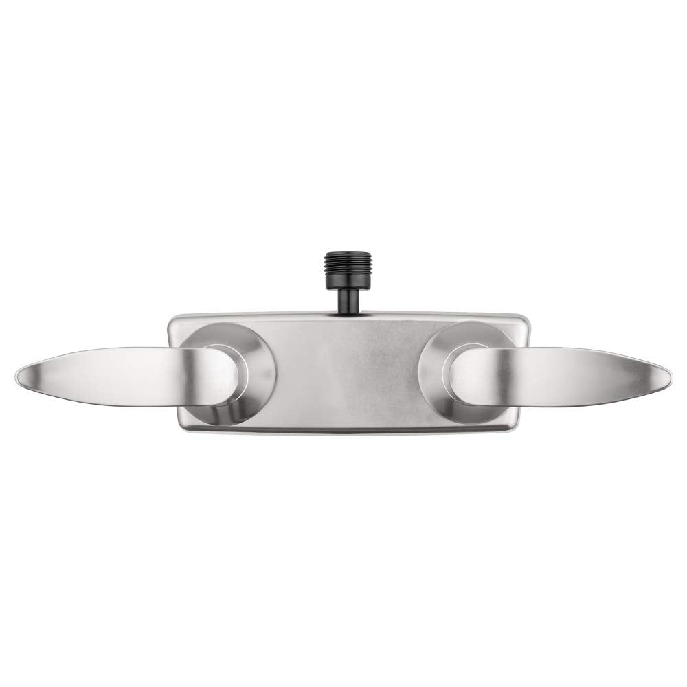 Dura Faucet Dura Faucet DF-SA100LH-SN RV Shower Faucet Valve Diverter with Winged Levers (Satin Nickel) - Outdoor Depot