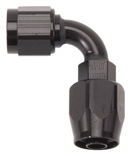 RUSSELL/EDEL 610165 Full Flow Hose Endswivel 90 Deg -6An All Blk Finish