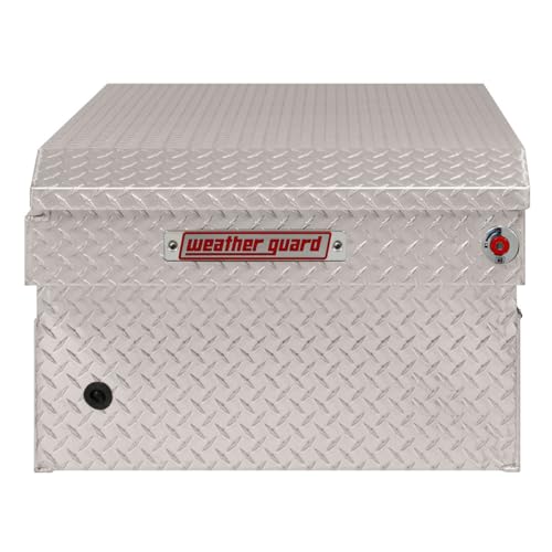 Weather Guard Weather Guard Model 117-0-04 Saddle Box, Aluminum, Full Extra Wide, Clear, 14.4 cu ft - Outdoor Depot