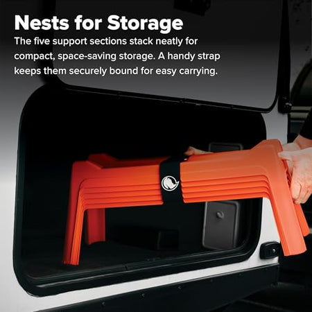 Camco Camco Rhino RV Sewer Hose Support Kit - Extends Over Uneven Terrain for Easy Drainage - Supports Up to - Outdoor Depot