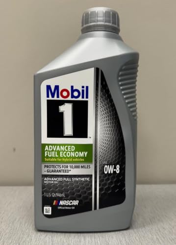 Mobil 1 Synthetic Motor Oil 0W-8 JASO GLV-1-6 Quarts (1 Case)