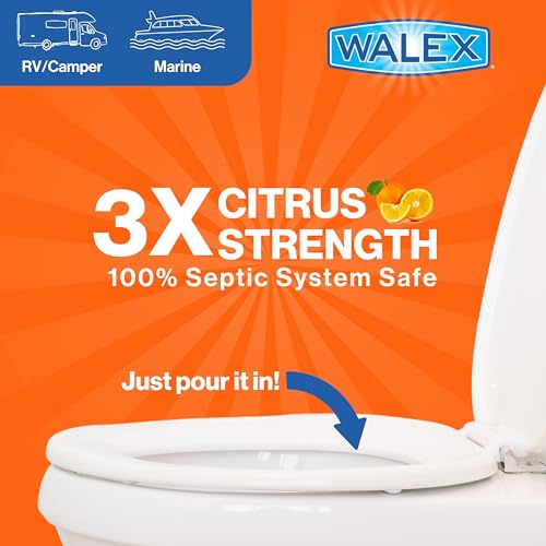 Walex Walex Citra-Fresh Liquid Holding Tank Treatment for RV, Camper & Marine - Black Water Tank Deodorizer - Outdoor Depot